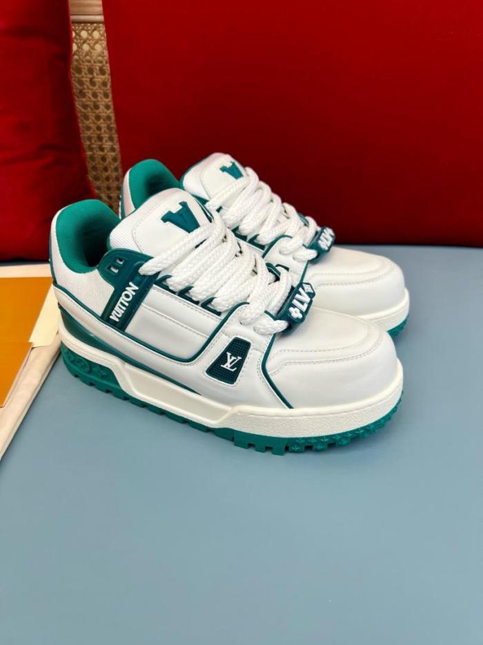 Louis Vuitton LV Trainer Maxi Sneaker White Green