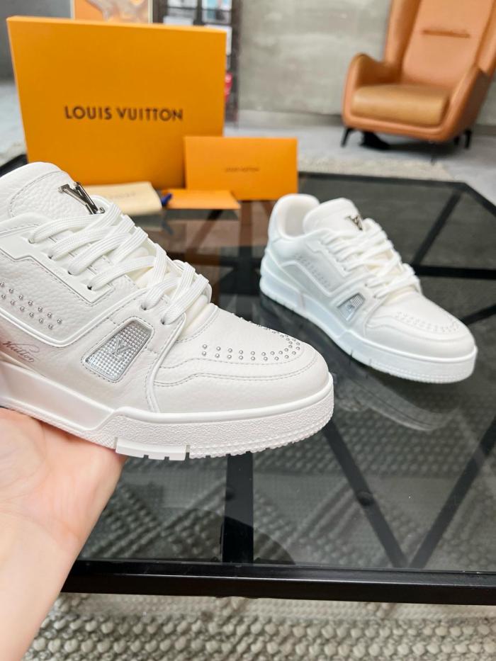 Louis Vuitton LV Trainer White Calf Leather