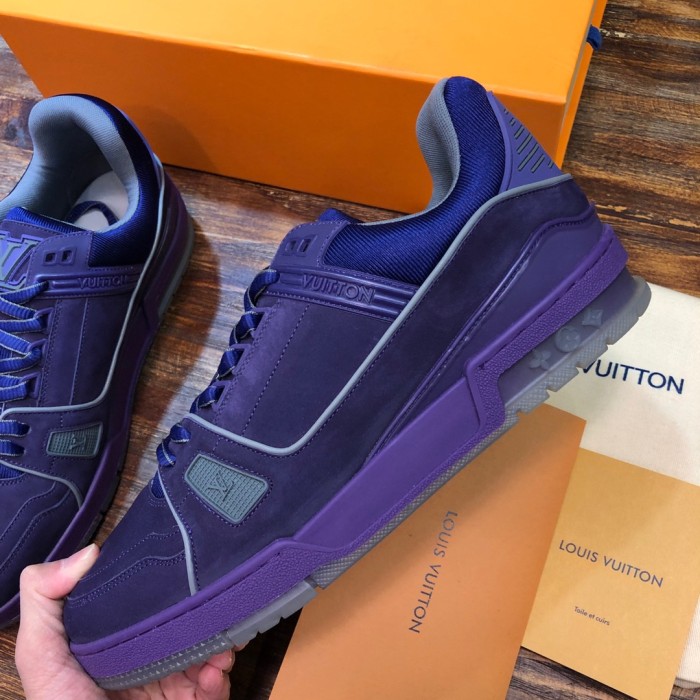 Louis Vuitton Trainer Metallic Purple