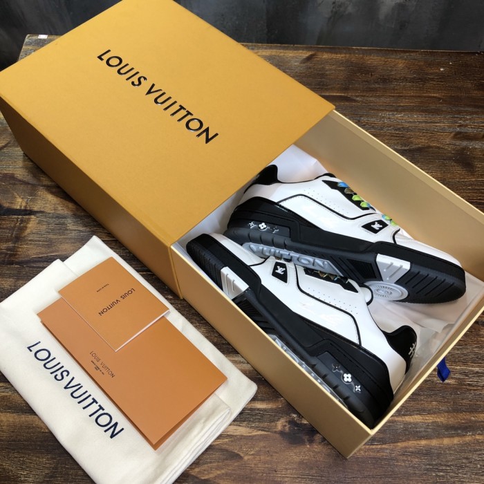 Louis Vuitton LV Trainer Black White