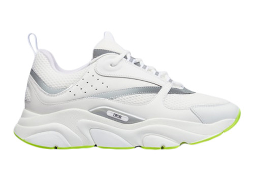 Dior B22 White Silver Fluo Green
