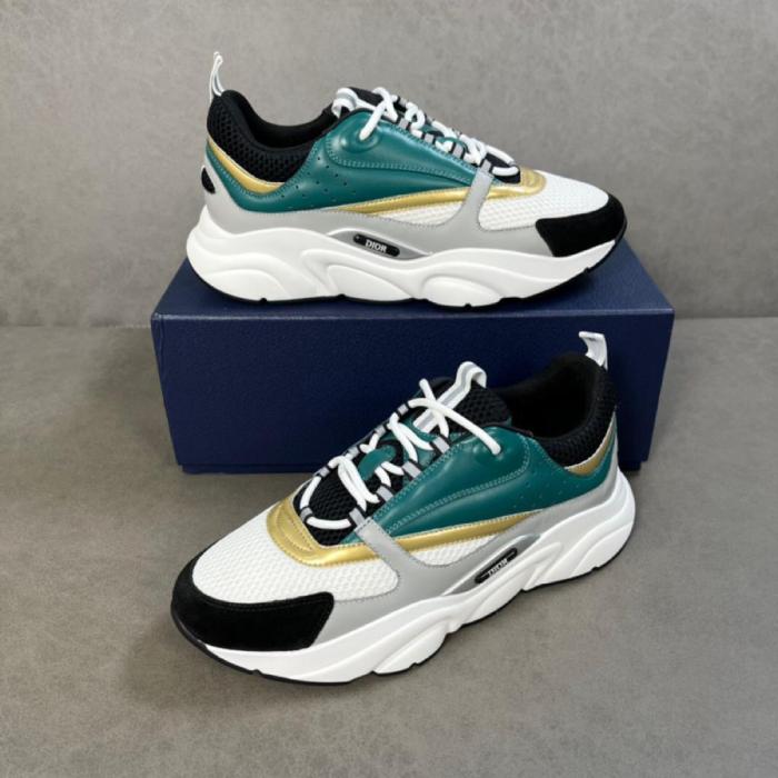 Dior B22 White Black Green Gold