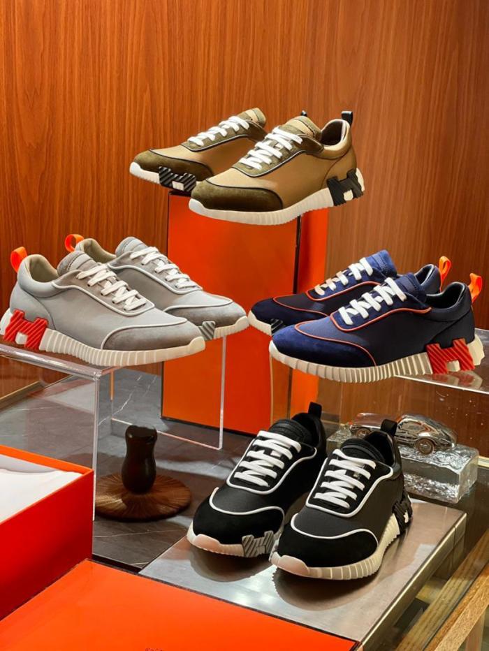 Hermes Bouncing sneaker Black white