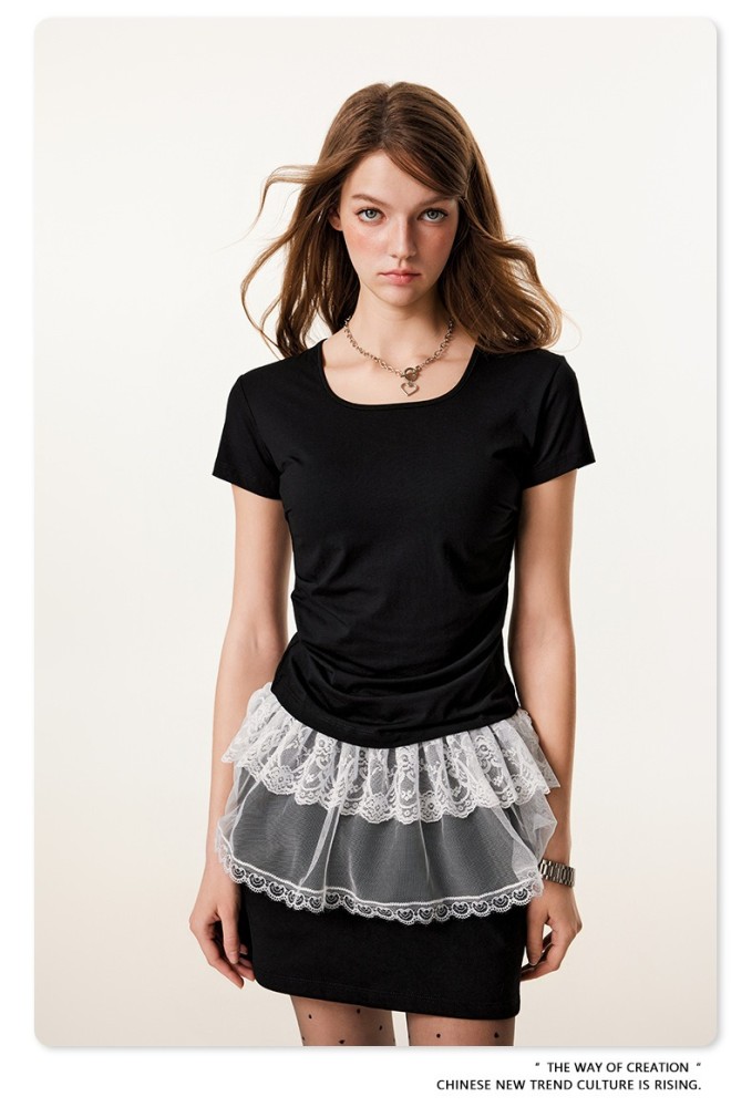 Women T-shirt 3 colors Customized logo Balenciaga