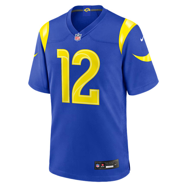 Nike NFL Baseball Jerseys Men's Royal V Neck Moderate