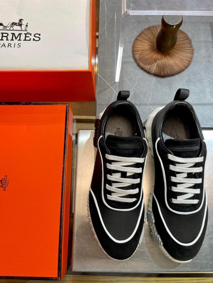 Hermes Bouncing sneaker Black white