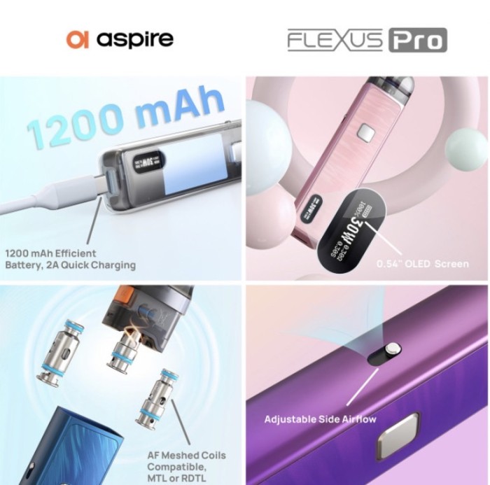 Aspire Flexus PRO 弗萊克斯PRO(主機+煙油套組1400)