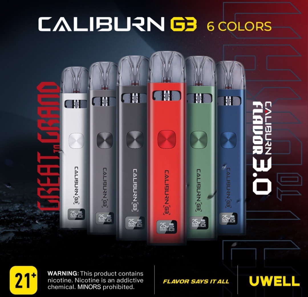 UWELL CALIBURN G3 咖哩棒G3 GK3/G3 PRO相容煙彈(主機+煙油套組1400)