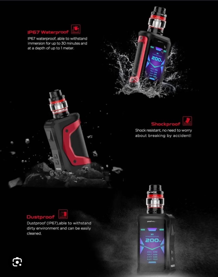 Geekvape Aegis X kits 200w大煙