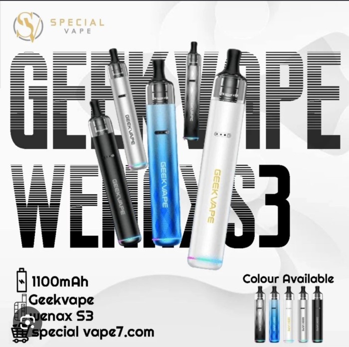 Geekvape (Wenax S3威納克斯S3)筆型主機+煙油套組1400