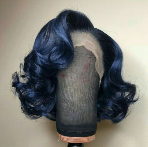 Human Virgin Hair Pre Plucked Ombre 13x4 Tranaparent Lace Front Wig And Full Lace Wig And Wave Bob Lace Wig For Black Woman Free Shipping (YM0230)