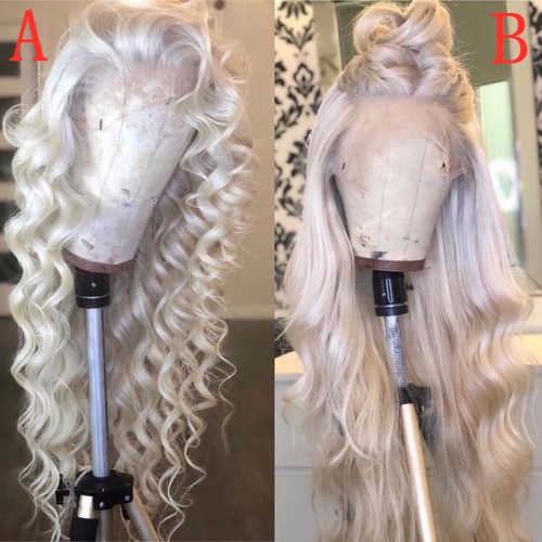 Human Virgin Hair Pre Plucked Ombre 13x4 Lace Front Wig And Full Lace Wig For Black Woman Free Shipping (YM0281)