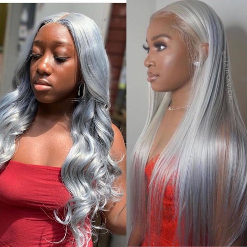 Human Virgin Hair Pre Plucked Ombre 13x4 Lace Front Wig And Full Lace Wig And Sliver Lace Wig For Black Woman Free Shipping (YM0125)