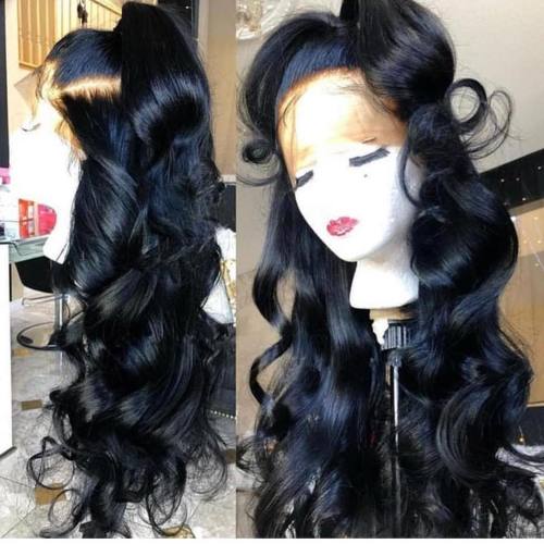 Hair Loose Wave 360 Wig Pre Plucked Natural Color Human Hair wigs(YM0024)