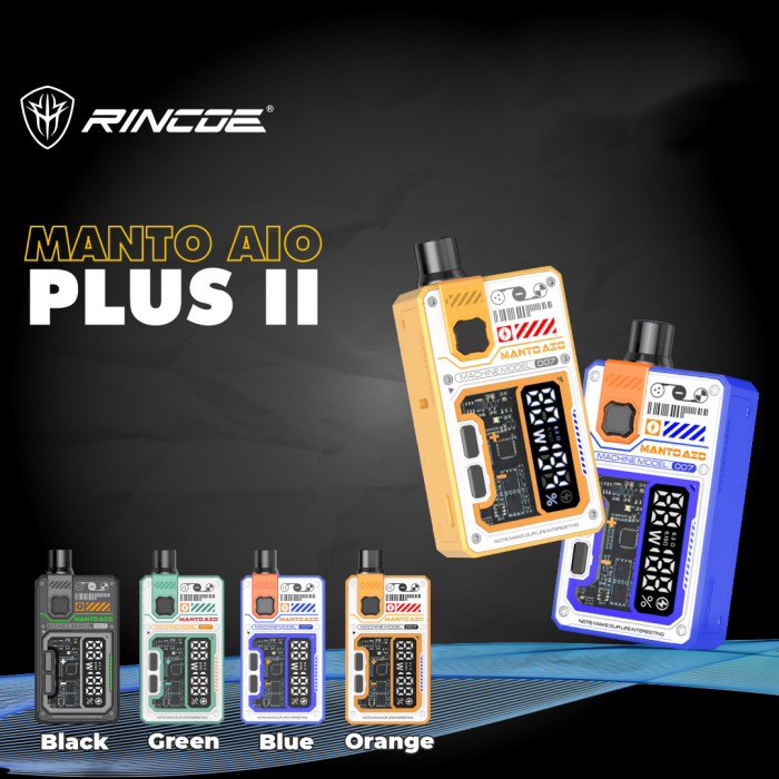 Rincoe Manto AIO Plus II 2 Kit -18650電池
