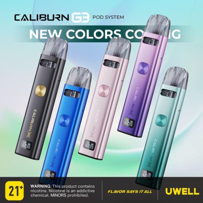 UWELL CALIBURN G3 Pod 可調瓦數 咖哩棒