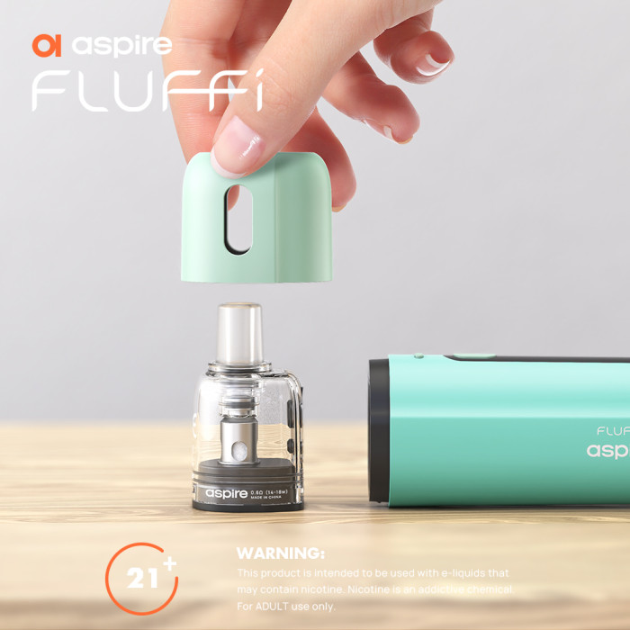 Aspire Fluffi Pod 1500mAh 馬卡龍色系 可調瓦