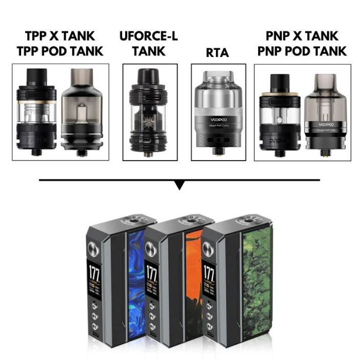 VOOPOO DRAG 4 跩哥4 買主機贈雙電池 177W 大煙主機 UFORCE-L