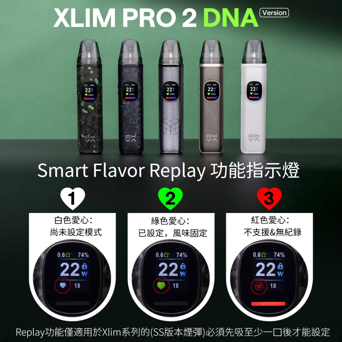 OXVA XLIM PRO 2 DNA – 獨家首款DNA智慧晶片