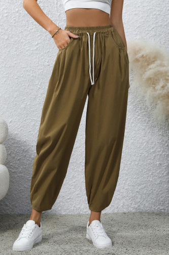 Drawstring Pockets For Fashionable Casual Pants