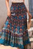 Boho Print Maxi Skirts Dress