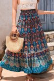 Boho Print Maxi Skirts Dress