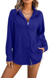 Wave Textured Fashionable Shirt For Women