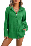 Wave Textured Fashionable Shirt For Women