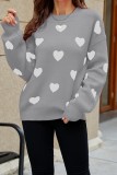 Valentine Hearts Drop Shoulder Sweater