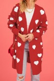 Valentine Hearts Knitted Cardigans