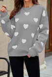 Valentine Hearts Drop Shoulder Sweater