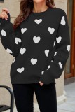 Valentine Hearts Drop Shoulder Sweater