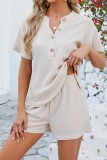 Waffle Loose Top and Shorts Set