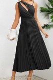 Cut Out Pleated Dress