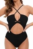 Cross Halter One piece Swimsuits