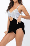 One Piece Swimsuit With Camisole Skirt Swimsuit