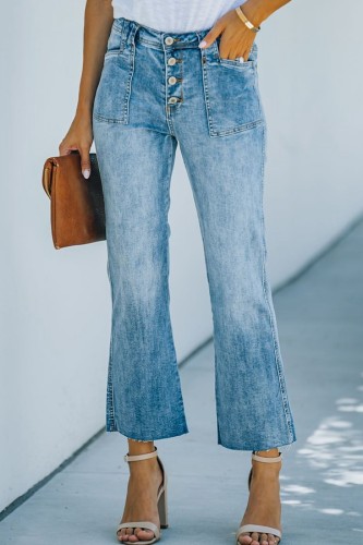 High Waisted Jeans Stretchy Denim Pants