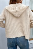 Hooded Fried Dough Twists Sweater Women'S Coat