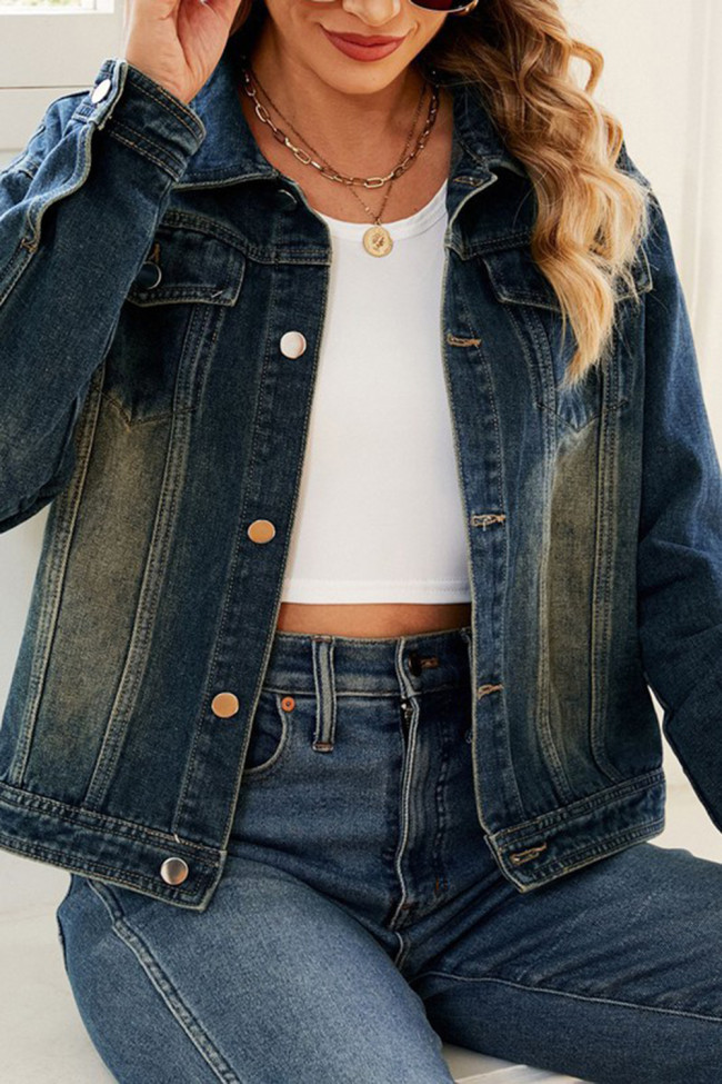 Denim Top Casual Long Sleeved Jacket