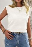 Solid Round Neck Loose T-Shirt For Women