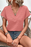 Loose V-Neck Short-Sleeved T-Shirts