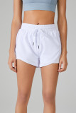 High Waist Drawstring Yoga Shorts
