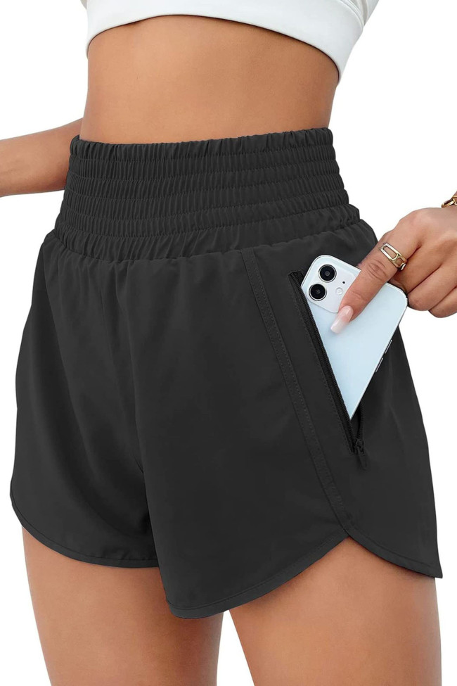 Solid Color Yoga Sports Shorts