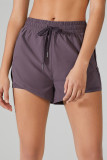 High Waist Drawstring Yoga Shorts