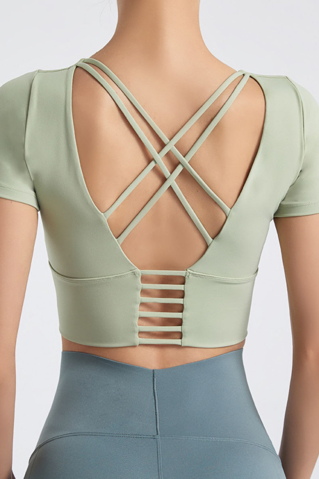 Yoga Stretch Short Sleeve T-Shirts
