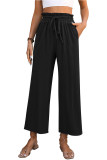 Cotton Linen High Waist Wide Leg Pants