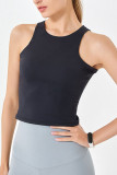 Round Neck Sleeveless Yoga Top