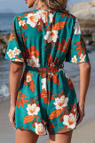 Lotus Sleeve Printed Loose Dress