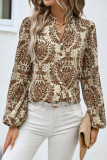 Printed Shirt Casual Long Sleeved Top
