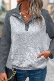 Casual Long Sleeved V-Neck Sweatshirt